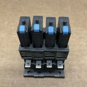 4 Pack - ETA Thermal Automotive Blue 15A 32VDC Circuit Breaker, p/n 1170-21